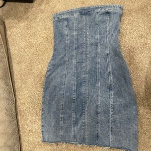 Princess Polly Denim tube mini dress